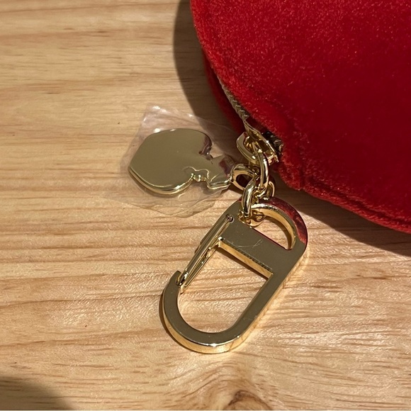 Dior Women’s Red Holiday Coin Pouch - Picture 2 of 6